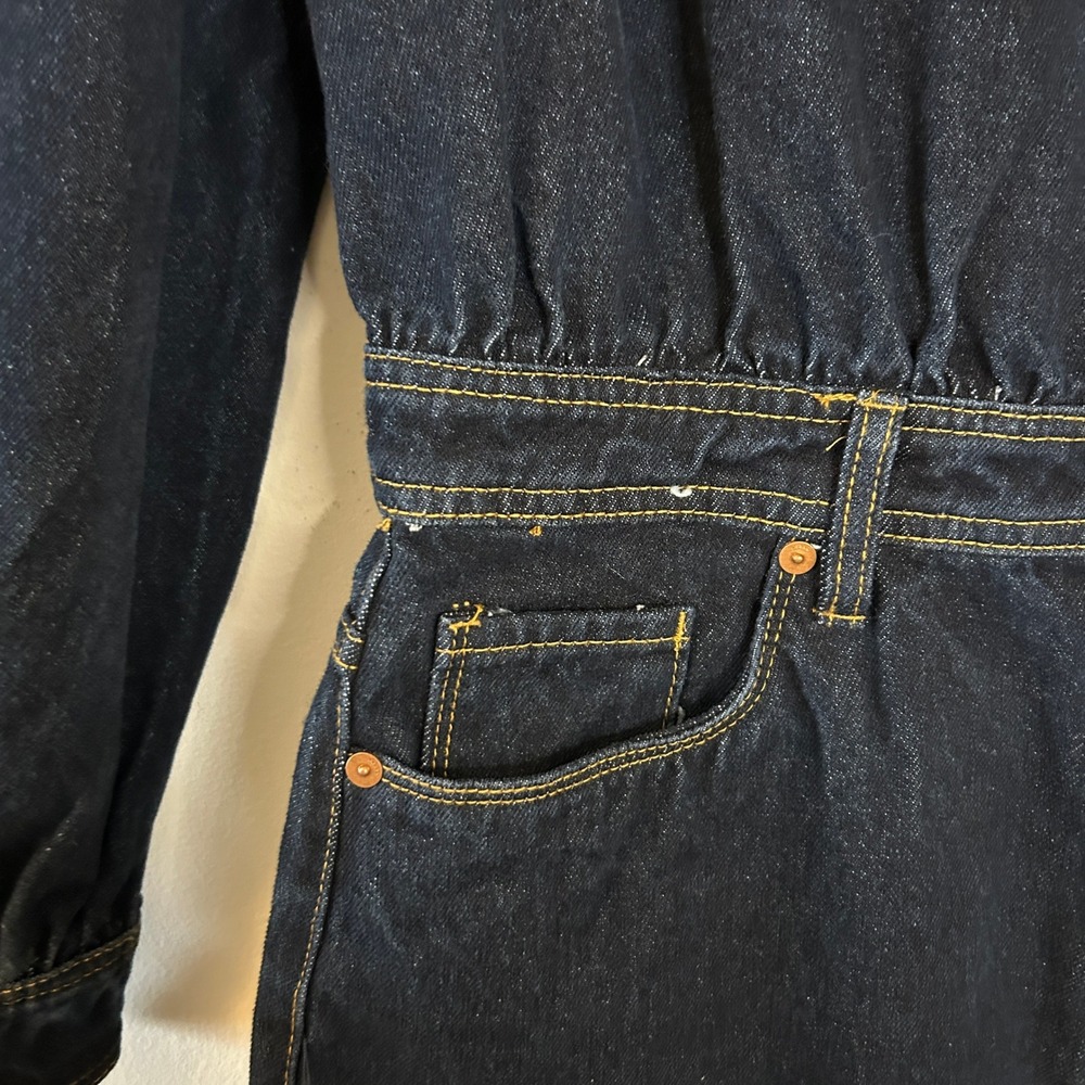 Blank NYC Dark wash Indigo Denim Mini Dress Large - Picture 9 of 13